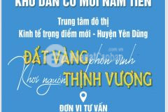 Dự án kdc mới nam tiến xã đồng việt huyện yên dũng