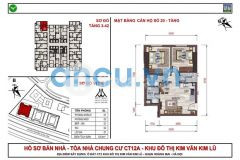 Bán căn hộ 53m, đã có sổ đỏ, hướng mát, tầng đẹp tại chung cư ct12a kdt kim văn kim lũ