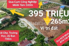 Bán lỗ thu vốn nhanh, chỉ 395tr265m2 sổ hồng sẵn, sát khu công nghiệp, đường mở rộng 18m
