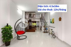 Cho thuê nhà 2 mặt tiền đường nội bộ hoàng văn thụ, phường 7