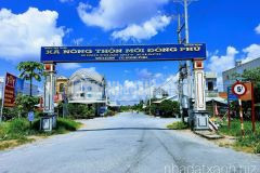 Bá.n nền 100m² đường số 9 kdc đông phú, châu thành, hậu giang