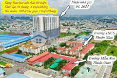 Căn hộ thuận an bình dương thanh toán 99 triệu.