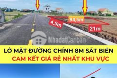 Bán đất nền ven biển quất lâm nam định, giá 850 triệulô, sổ đỏ lâu dài, đầu tư rất tốt