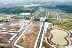 Đất sổ sẵn, mặt tiền nhựa 18m. ngay chợ sông mây