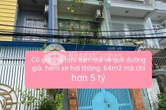 Hxh thông tân trụ hoàng bật đạt 64m2 chỉ nhỉnh 5 tỷ.