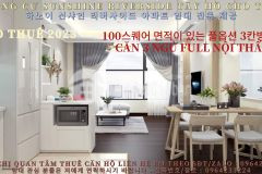 Chung cư sunshine riverside phú thượng cho thuê căn 3 ngủ full nội thất diện tích 100 mét giá thuê thương lượng.