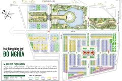 Ban nha liên kê 100m x 5 tâng khu đô thi đô nghia, 2 măt đương