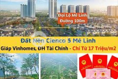 Bán đất liền kề biệt thự dự án cienco5 huyện mê linh sổ đỏ