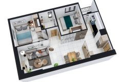 Cần bán căn hộ 2 phòng ngủ ở dĩ an bình dương