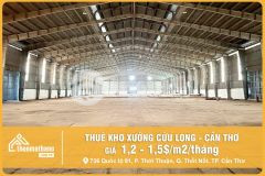Cho thuê kho xưởng cần thơ giá rẻ cạnh tranh có thể sản xuất đa ngành nghề