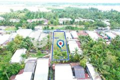 Bá.n nền biệt thự bao hiếm, gần 900m² có 450m² thổ cư 2 mặt tiền lộ và sông mặt tiền tỉnh lộ 929