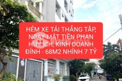 Hẻm ô tô tránh phan huy ích trường chinh, 68m2 nhỉnh 7 tỷ