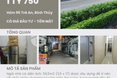 Bán gấp nhà cấp 4 hẻm 95 trà an