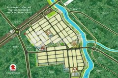 Cần tiền, bán lô đất ngay trung tâm tx bến cát, bd, dt 100m2,giá 960 triệu. dự án 50 ha, mặt sông