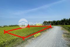 Bán 50x40 đất 2 mặt tiền ôtô, tại bình ân gò công đông, tiền giang