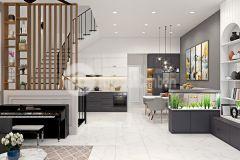 Cần bán nhà 1 trệt 1 lầu 47 m2 mặt tiền đường lê thị riêng