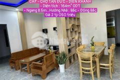 Bán nhà cấp 4 2 mặt hẻm ôtô đường trần quý cáp chợ tân đức diên khánh