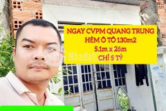Bán gấp, nhà gần cvpm quang trung q12,hxh, giá rẻ, không dính quy hoạch, 130m2 chỉ 5 tỷ