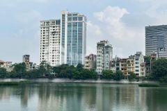 Bán gấp nhà mặt phố cự lộc, view hồ, 8 tầng thang máydt 100m2, 8 tầng, mt 6m, 26tỷ