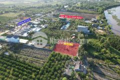 Hàng cực vip 1663m² 40x44 đất vườn view sông vàm cỏ đông ở xã bình đức bến lức la