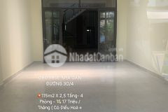 Cho thuê 2,5 tầng mặt tiền đường hàn thuyên 4 phòng