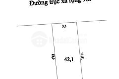 Cc bán 42,1m2 sỏ đỏ, mặt trục chính, xã sơn đồng hoài đức hn, giá 4x tỷ.