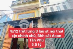 Nhà hẻm đường số 2, bhh,bình tân 3 lầu dt 48m2 4pn 3wc giá 5,5 tỷ