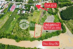Bán đất khánh bình full thổ view trực diện sông chò cách tỉnh lộ 8 đúng 200m