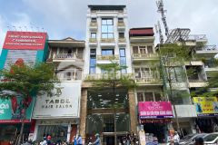 Ban gâp toa nha văn phong 9 tâng măt phô nguyên lương băng.dt 205m2. gia 120 ty