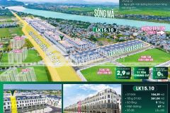 Còn sót 1 căn shophouse duy nhất 5 tầng mặt đại lộ nam sông mã