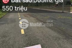 Đất khu phố 500m2 550tr ngay sát kcn becamex