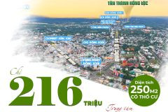Sở hữu đất tp đồng xoài chỉ với 216 triệu