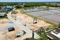 Lô đất mặt tiền ngã 3 ngọc phô đường 27m 107m2 1 tỷ 020