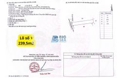 Bán lô đất tại ninh hòa khánh hòa 239,5m2