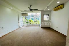 Cho thuê nhà mặt đường trần kim xuyến, yên hòa, cầu giấy 90m x 5t giá 55tr, vỉa hè rộng