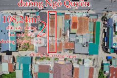 Bán đất tặng nhà 2 mặt tiền đường nhựa ngô quyền