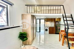 Duplex thiết kế hiện ban cong đại full nội thất