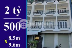 Bán nhà dưới 3 tỷ nhà bè. dt 8,5 x 9,6m, 2 lầu, sân thượng, sổ hồng riêng, mặt tiền đường