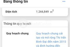 Bán lô đất thổ cư xã bình thắng, bình đại, bến tre 20 x 76 1.267m, giá 2,5 tỷ.