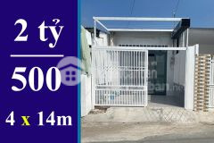 Bán nhà bình chánh dưới 3 tỷ. dt 4 x 14m, trệt, mặt tiền đường