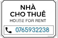 Cho thuê nhà mặt tiền lý tự trọng vị trí đẹp lộ giới 20m
