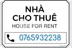 Cho thuê nhà mặt tiền rẻ nhất đường trần việt châu