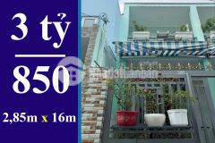 Bán nhà hẻm 88 nguyễn văn quỳ quận 7. dt 2,85 x 16m, 1 lầu, shr
