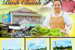 Chính chủ bán rẻ lô đất mặt tiền chợ bình chánh đường trịnh như khuê, sổ hồng riêng, công chứng ngay