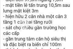 Bán nhanh 2 căn nhà vị trí cực đẹp tại sơn trà 97,6m2 shr chỉ 7,x tỷ. lh0934889124