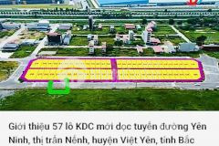 Duy nhất 1 lô 95m tại tt trấn nếnh, việt yên bắc giang chỉ 85 triệum2