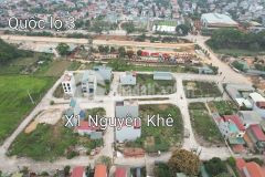Bán đất đấu giá x1 nguyên khê đông anh lô góc 98m2 gần kênh đào ql3