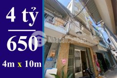 Bán nhà dưới 5 tỷ quận 7. dt 4 x 10m, 3 lầu, sân thượng, đã hoàn công