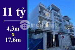 Bán nhà mặt tiền đường số 25a, tân quy, quận 7. dt 4,3 x 17,6m