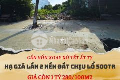 Kẹt tiền, bán nhanh lô đất trung tâm thủ thừa giá mềm 1 tỷ 2xx